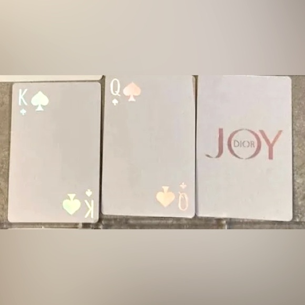 Dior Joy Playing Card King and Queen (2 cards)